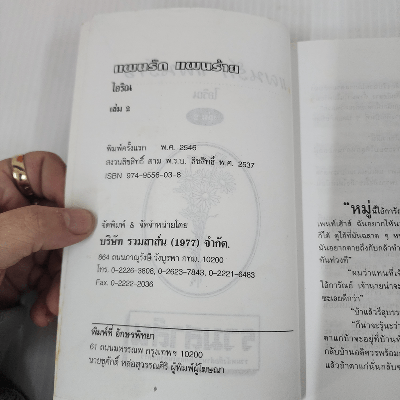 แผนรักแผนร้าย 2 เล่มจบ - ไอริณ