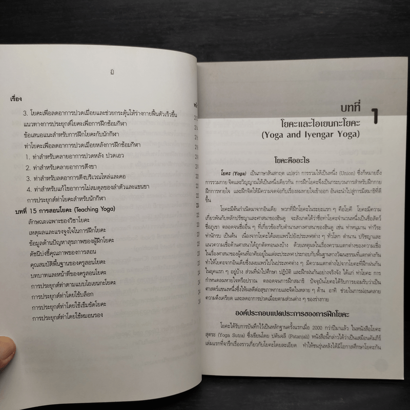 ตำราไอเยนกะโยคะ - รองศาสตราจารย์ ดร.สาลี่ สุภาภรณ์