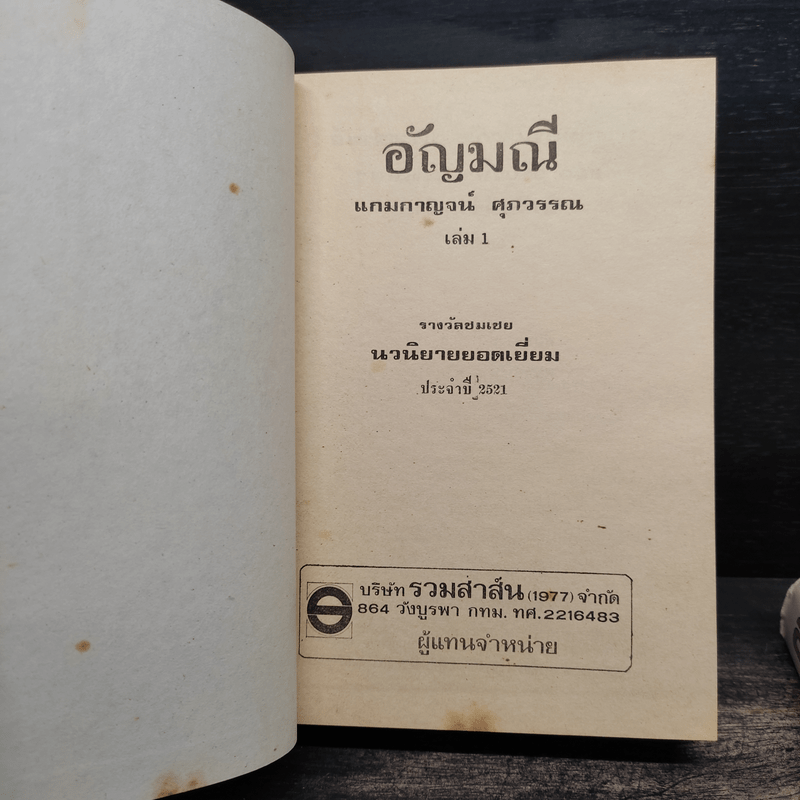 อัญมณี 2 เล่มจบ - แกมกาญจน์ ศุภวรรณ