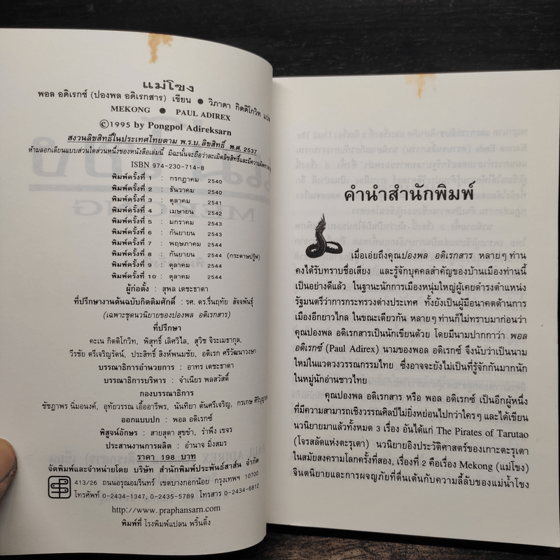 แม่โขง Mekong - ปองพล อดิเรกสาร