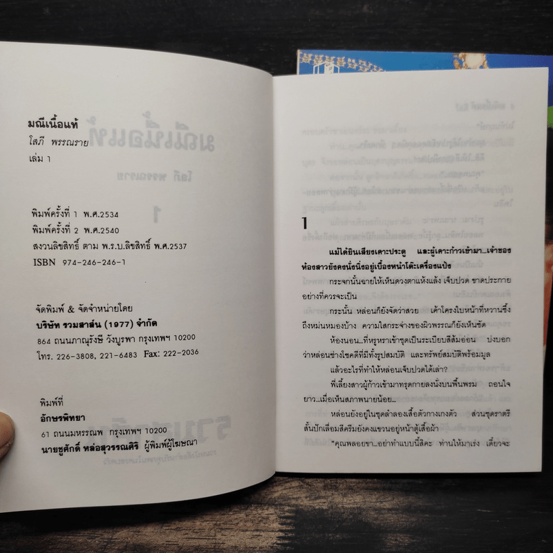 มณีเนื้อแท้ 2 เล่มจบ - โสภี พรรณราย