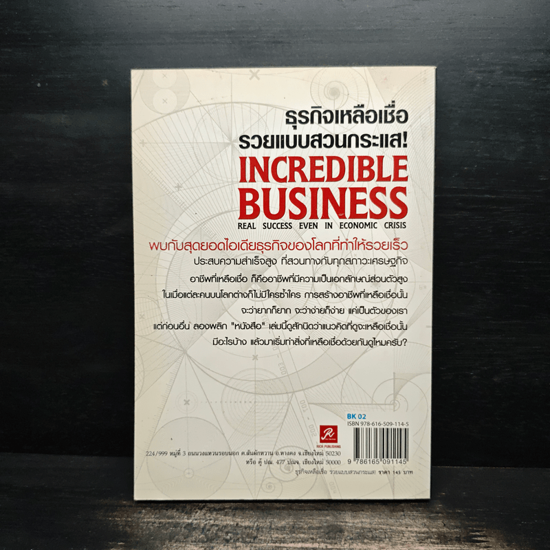 ธุรกิจเหลือเชื่อ รวยแบบสวนกระแส! - รจนา นากาชิม่า