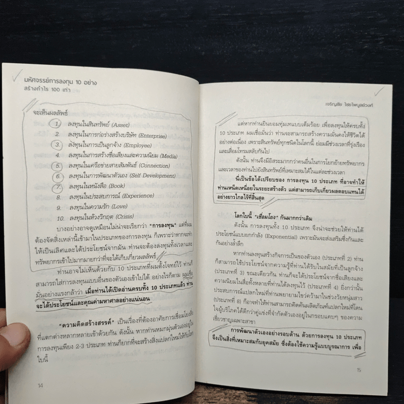มหัศจรรย์การลงทุน 10 อย่าง สร้างกำไร 100 เท่า - เจริญชัย ไชยไพบูลย์วงศ์
