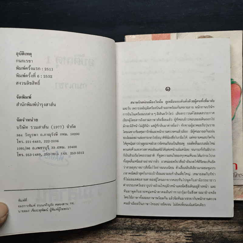 อุบัติเหตุ 2 เล่มจบ - กนกเรขา