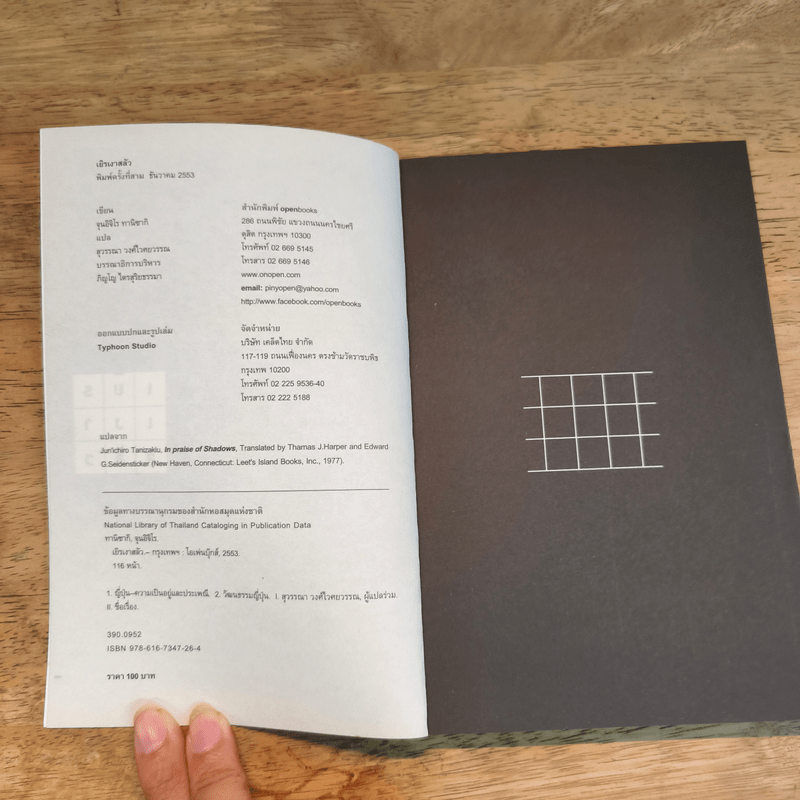 เยิรเงาสลัว : In Praise of Shadows - Junichiro Tanizaki (จุนอิชิโร ทานิซากิ)