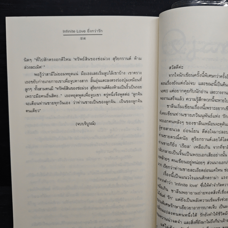 Infinite love ยิ่งกว่ารัก - ชาลีน