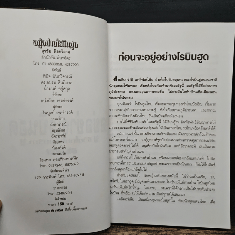 อยู่อย่างโรบินฮูด ชีวิตไทยในอเมริกา - สุรชัย ดิลกวิลาศ
