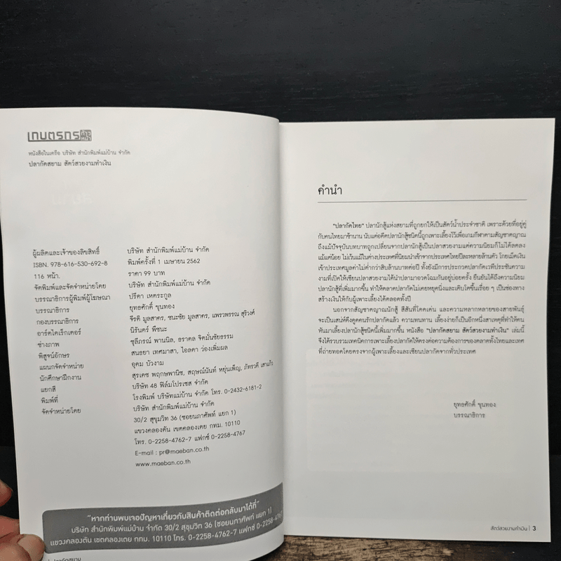 ปลากัดสยาม สัตว์สวยงามทำเงิน - สำนักพิมพ์แม่บ้าน