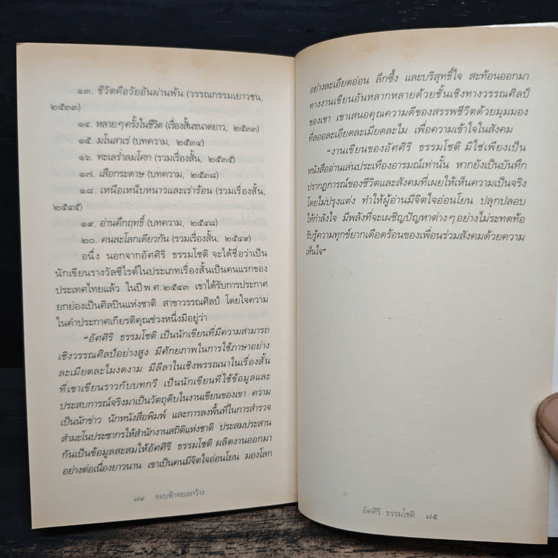 ขอบฟ้าทะเลกว้าง - อัศศิริ ธรรมโชติ