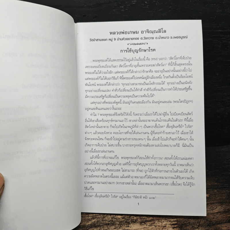 การใช้บุญรักษาโรค