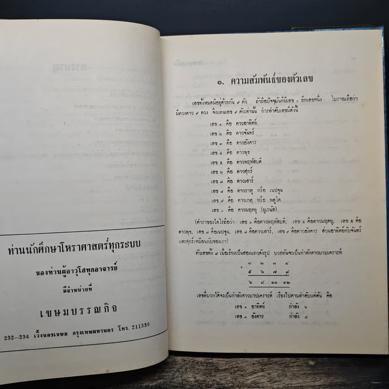 พื้นฐานของโหราศาสตร์ (ความมหัศจรรย์ของตัวเลข) - พลูหลวง