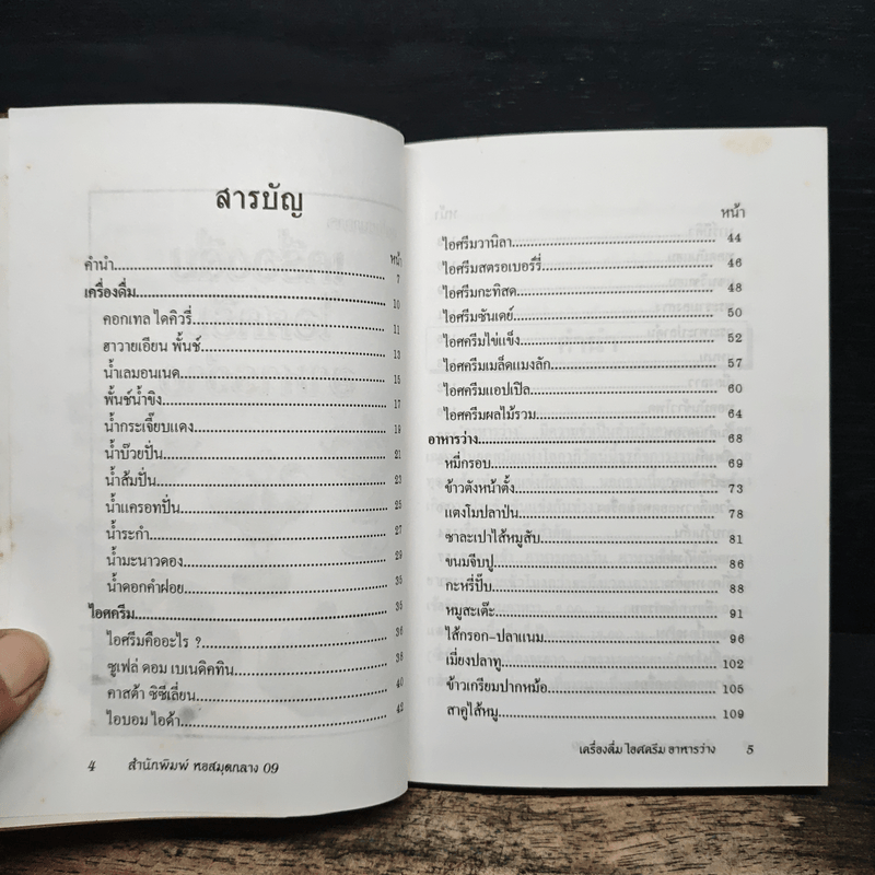 เครื่องดื่ม ไอศครีม อาหารว่าง