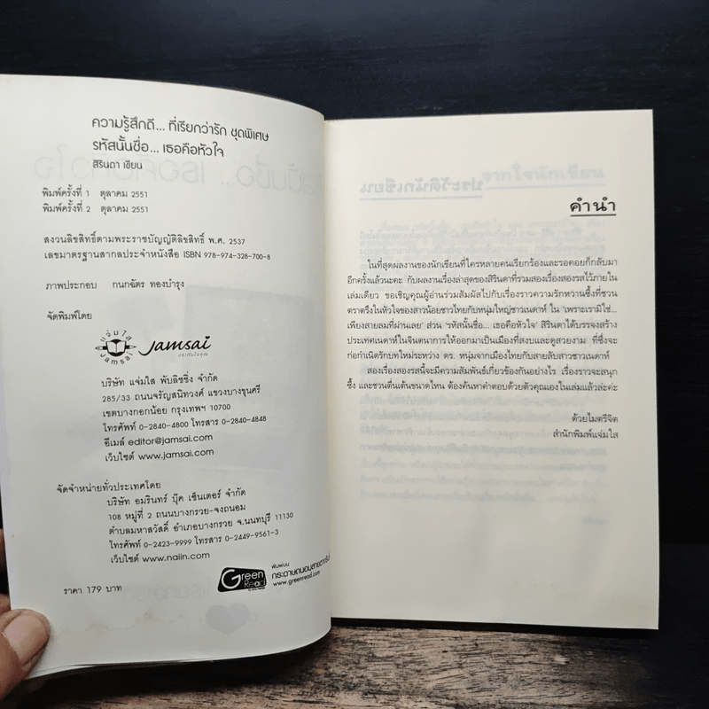 รหัสนั้นชื่อ...เธอคือหัวใจ - สิรินดา