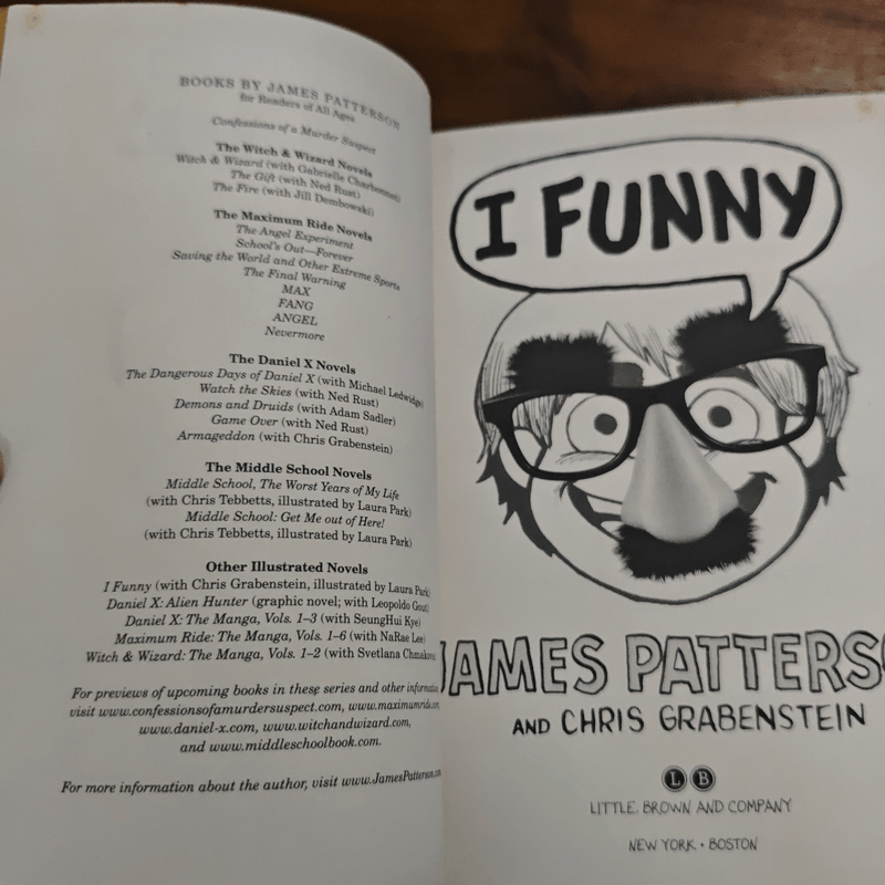 I Funny: A Middle School Story - James Patterson, Chris Grabenstein