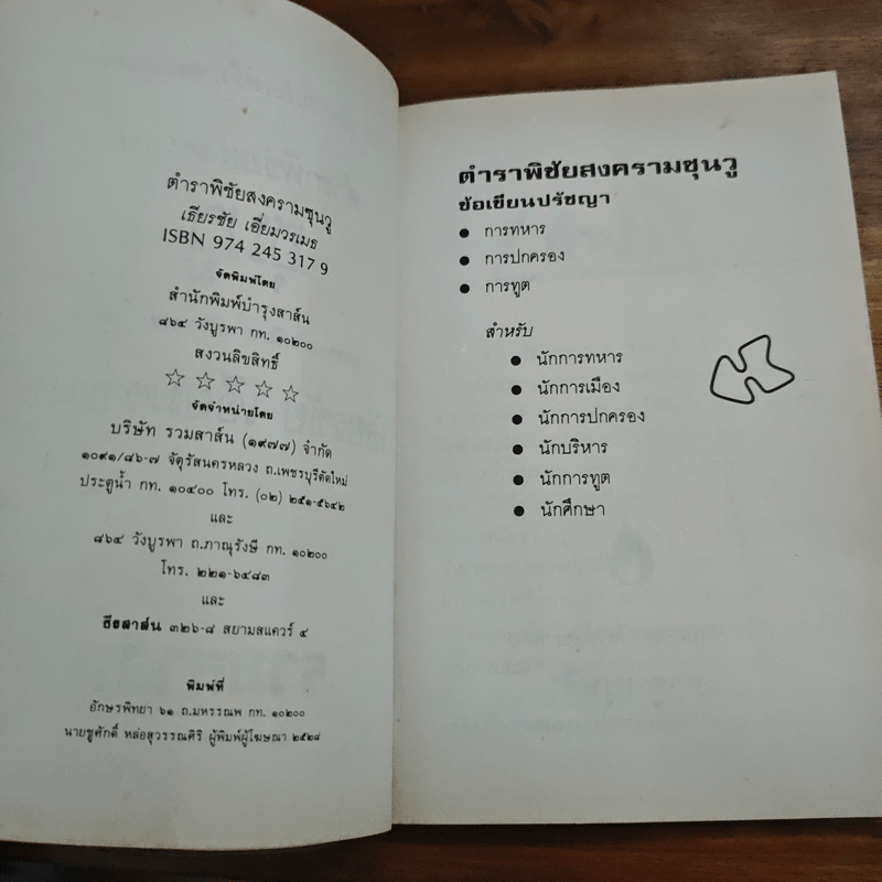 ตำราพิชัยสงครามซุนวู - เธียรชัย เอี่ยมวรเมธ