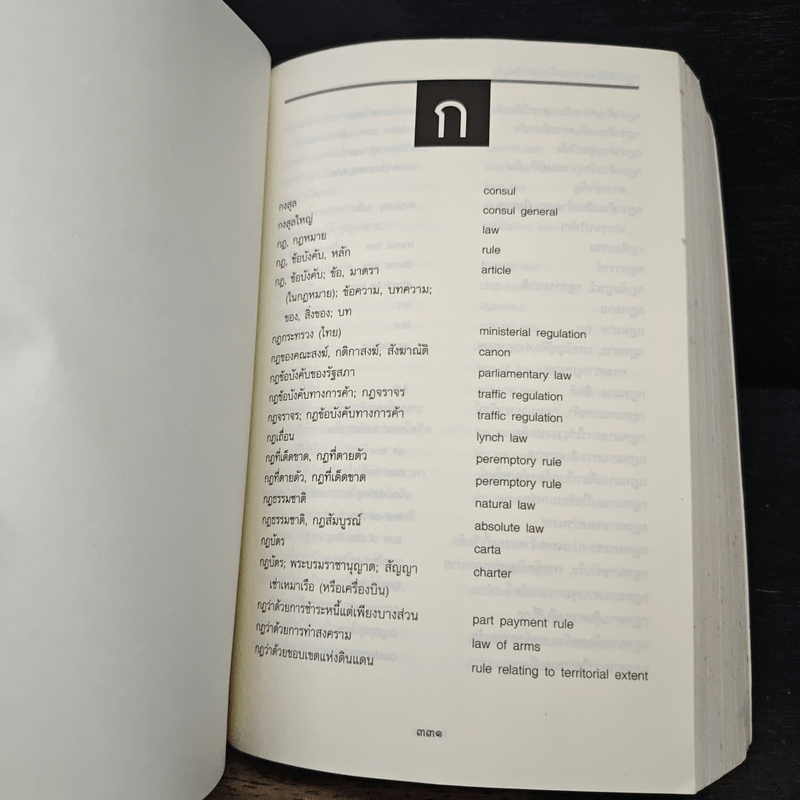 ศัพท์นิติศาสตร์ อังกฤษ-ไทย ไทย-อังกฤษ ฉบับราชบัณฑิตยสถาน