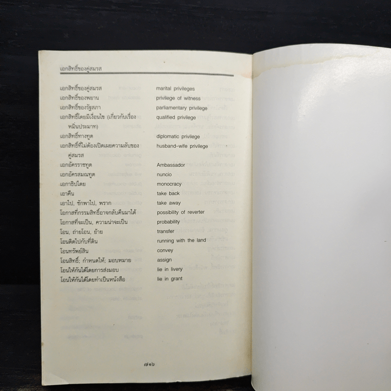 ศัพท์นิติศาสตร์ อังกฤษ-ไทย ไทย-อังกฤษ ฉบับราชบัณฑิตยสถาน