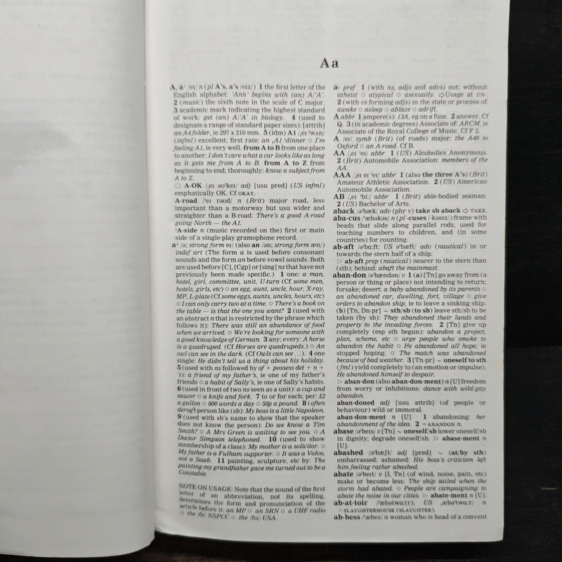 Oxford Advanced Learner's Dictionary