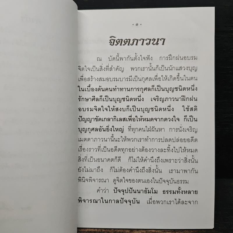 จิตตภาวนา - พระอาจารย์เปลี่ยน ปญฺญาปทีโป