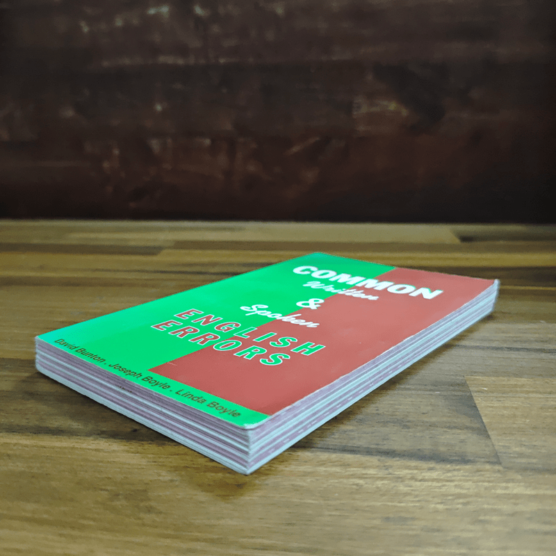 Common Written & Spoken English Errors