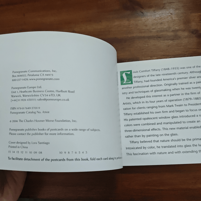 Tiffany: A Book of Postcards