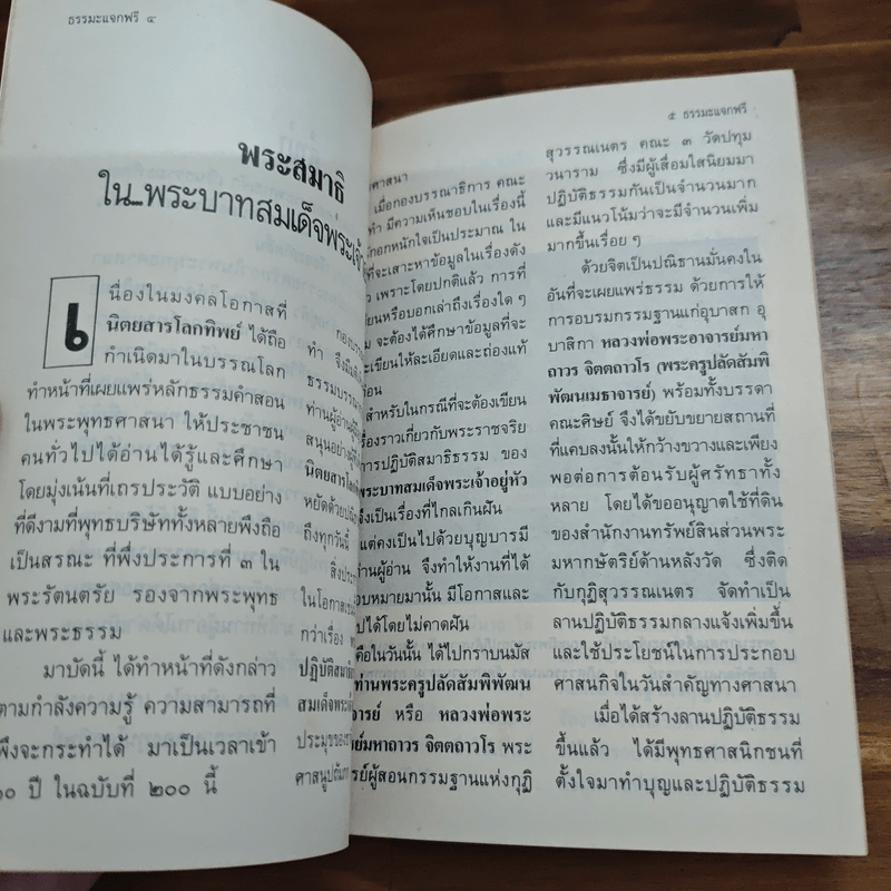 พระสมาธิในพระบาทสมเด็จพระเจ้าอยู่หัว