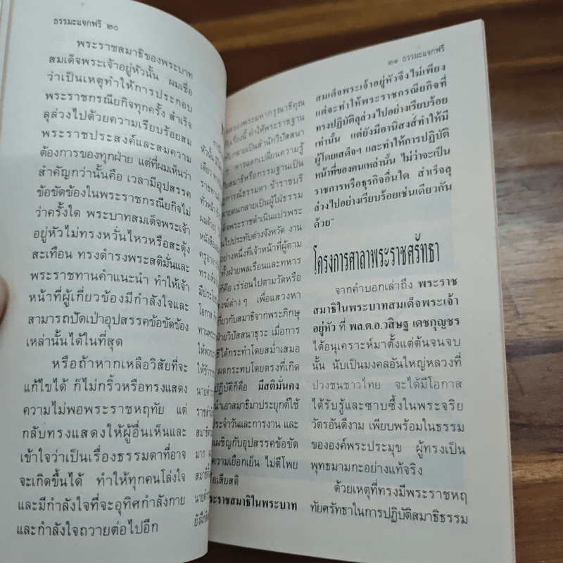 พระสมาธิในพระบาทสมเด็จพระเจ้าอยู่หัว