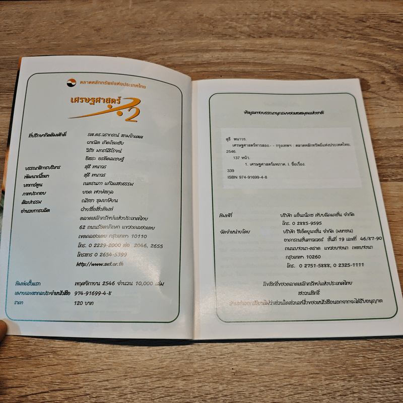 เศรษฐศาสตร์ 2 - ตลาดหลักทรัพย์แห่งประเทศไทย