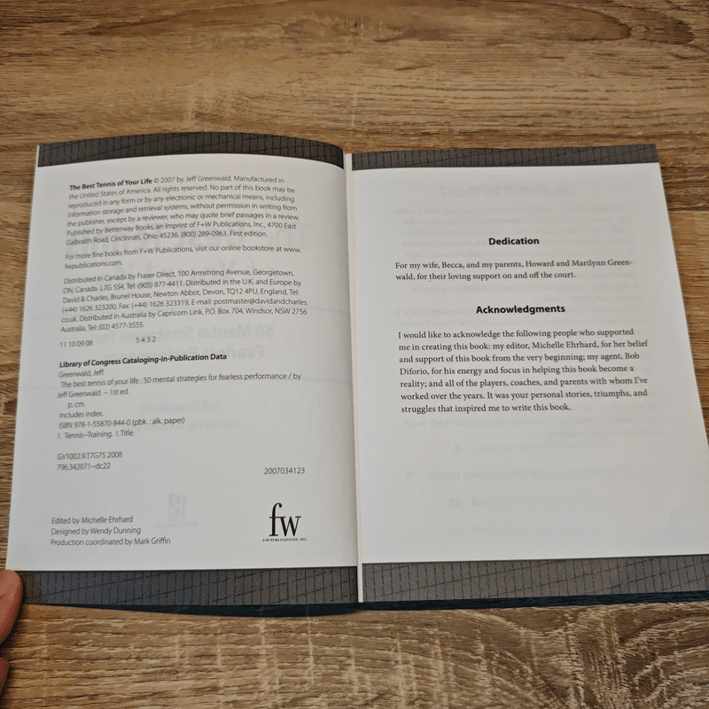 The Best Tennis of Your Life: 50 Mental Strategies for Fearless Performance - Jeff Greenwald