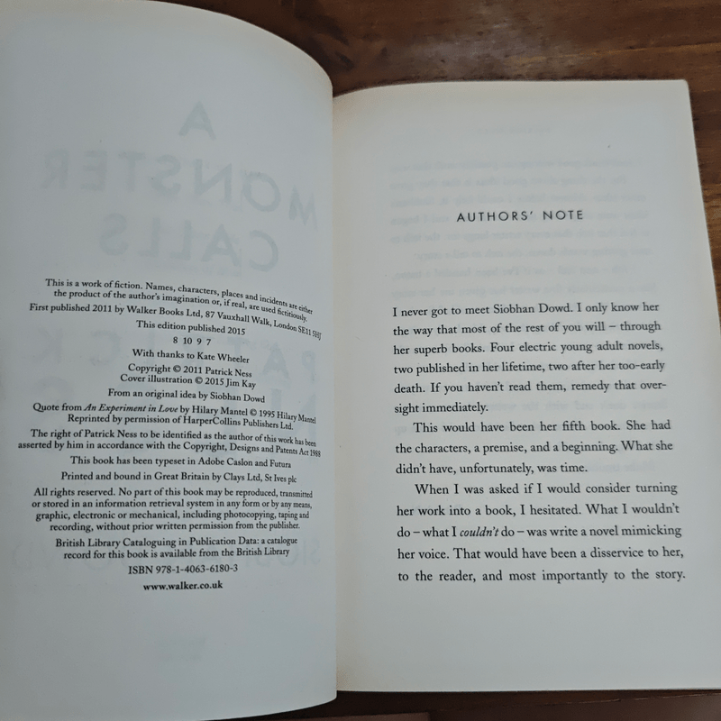 A Monster Calls - Patrick Ness, Siobhan Dowd