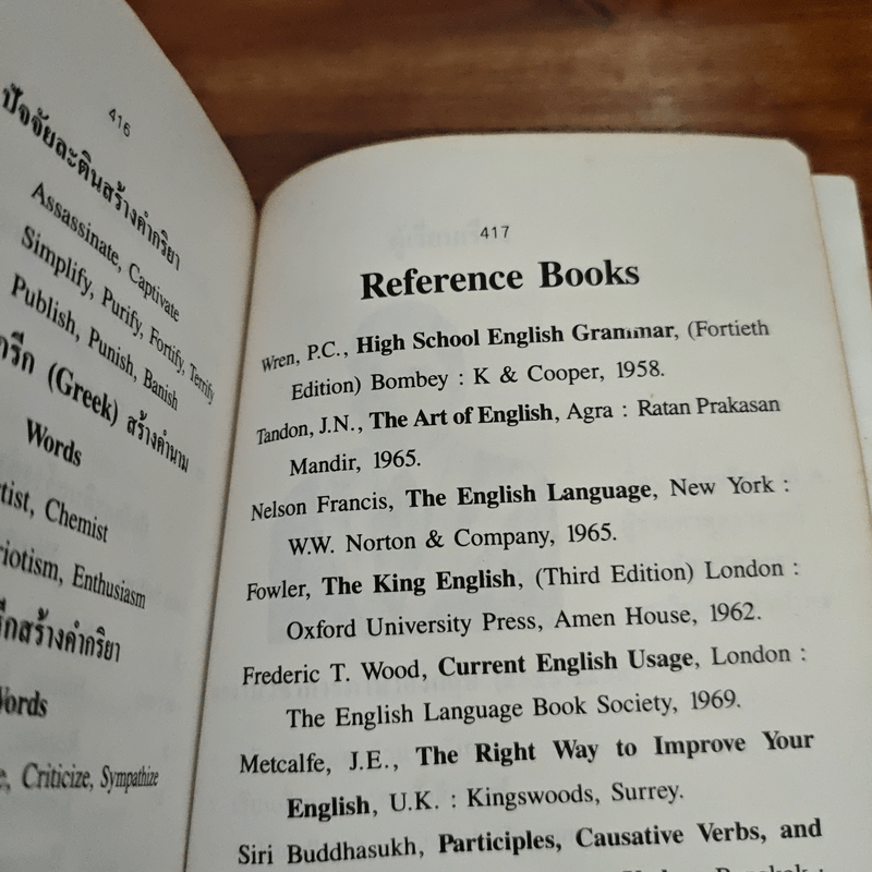 ประมวลหลักภาษาอังกฤษ A Compendium of English Grammar