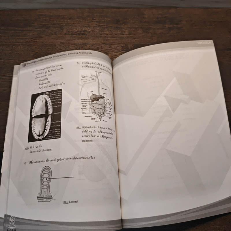 TUGSELA โรงเรียนเตรียมอุดมศึกษา ข้อสอบวิชาวิทยาศาสตร์ ระดับชั้นมัธยมศึกษาตอนต้น