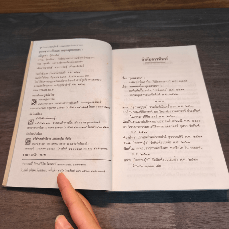 อุดมธรรมกับผลงานชุดพุทธศาสนา - ศรีบูรพา