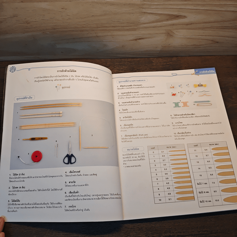 พื้นฐานการถักนิตติ้งกับโครเชต์