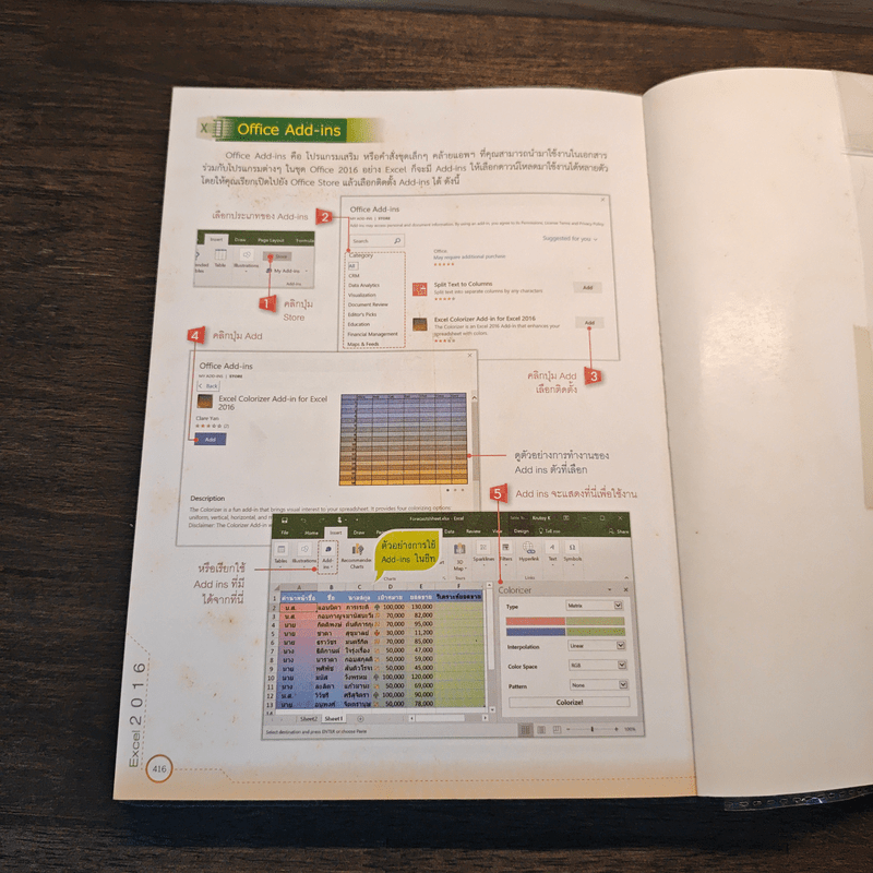 คู่มือใช้งาน Excel 2016 ฉบับสมบูรณ์