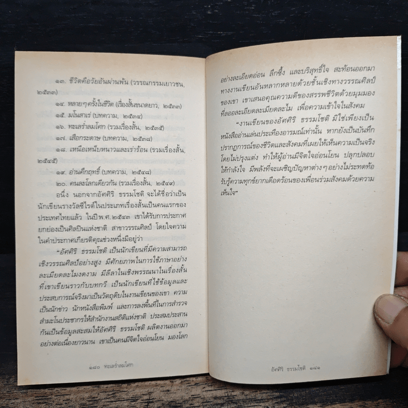 ทะเลร่ำลมโศก - อัศศิริ ธรรมโชติ