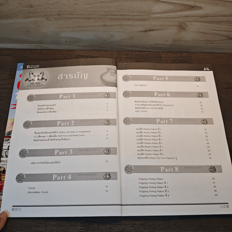 กีต้าร์เทคนิค หลักสูตรพื้นฐานสำหรับการตีคอร์ดและการเกากีต้าร์