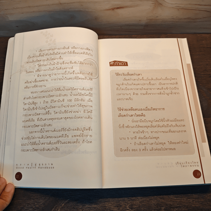 ฉลาดรู้คู่สุขภาพ คู่มือเพื่อความอุ่นใจในสุขภาพ โรคภัยและความอยู่ดีมีสุข - โสภาพรรณ