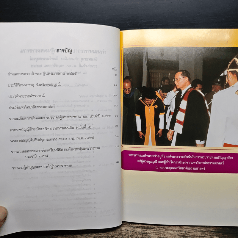 กฐินพระราชทาน มหาวิทยาลัยธรรมศาสตร์ 2545