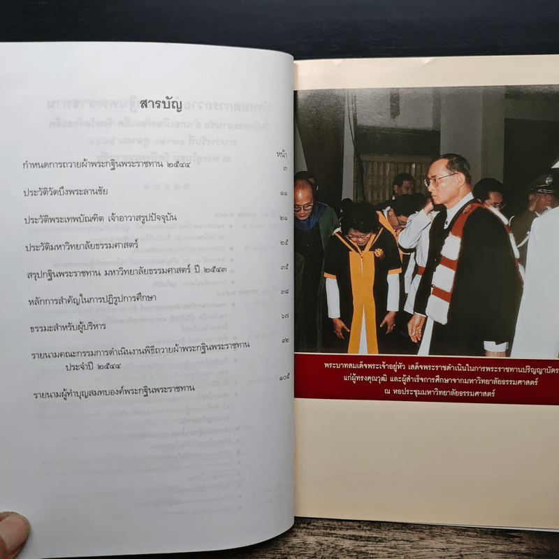 กฐินพระราชทาน มหาวิทยาลัยธรรมศาสตร์ 2544