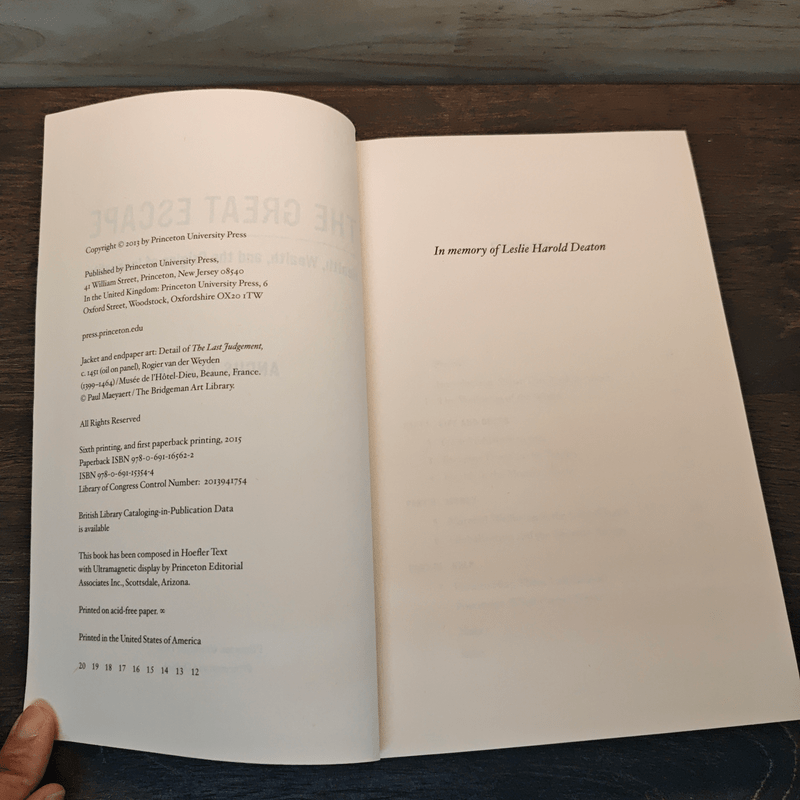 The Great Escape: Health, Wealth, and the Origins of Inequality - Angus Deaton