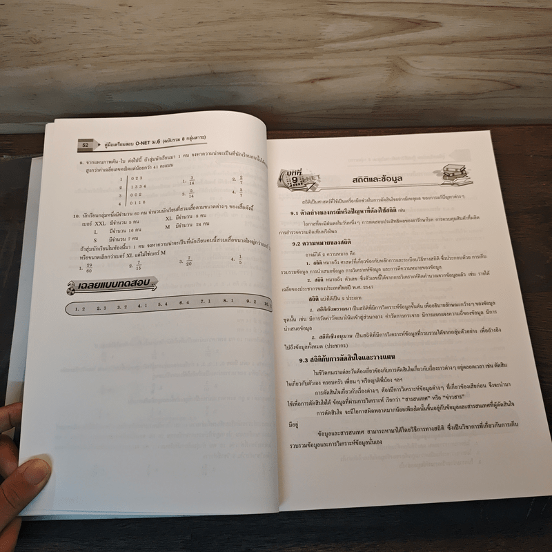 คู่มือเตรียมสอบ O-NET ม.6 ฉบับสมบูรณ์