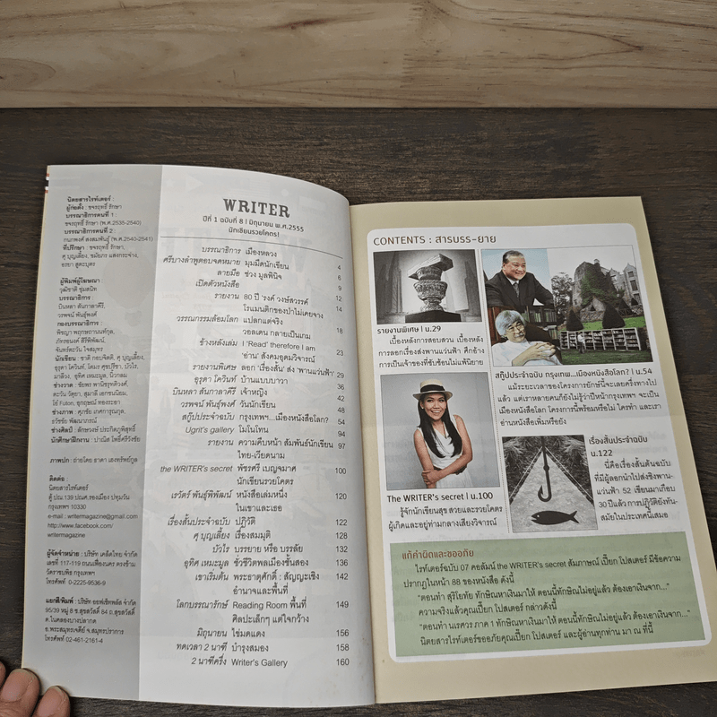 WRITER ปีที่ 1 ฉบับที่ 8 มิถุนายน 2555