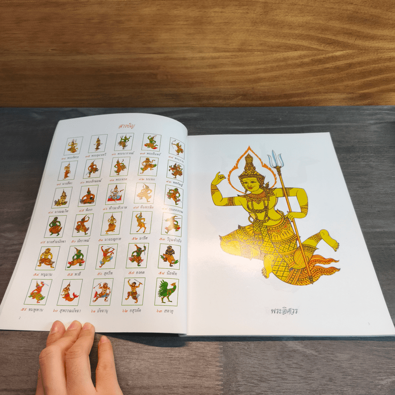 รามเกียรติ์ ในเล่มมีภาพตัวละครพร้อมประวัติอย่างละเอียด