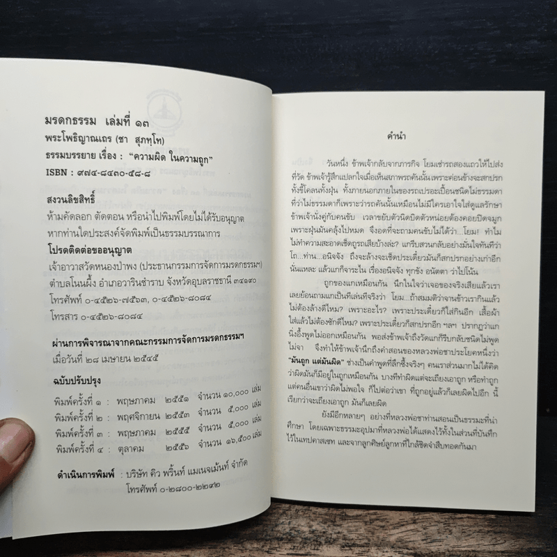 ความผิดในความถูก - พระโพธิญาณเถร