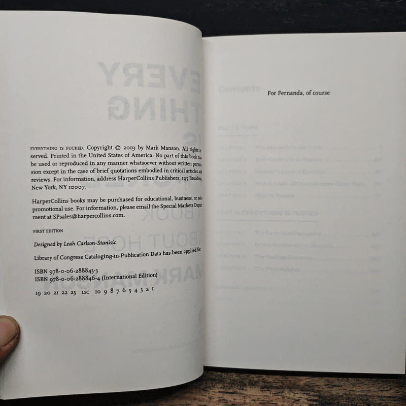 Every Thing is Fucked - Mark Manson