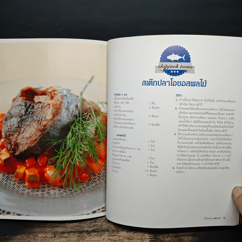 Modern สเต๊กปลา ตำราอาหารรวมสารพัดเมนูปลา อร่อย ทำง่าย ได้ประโยชน์
