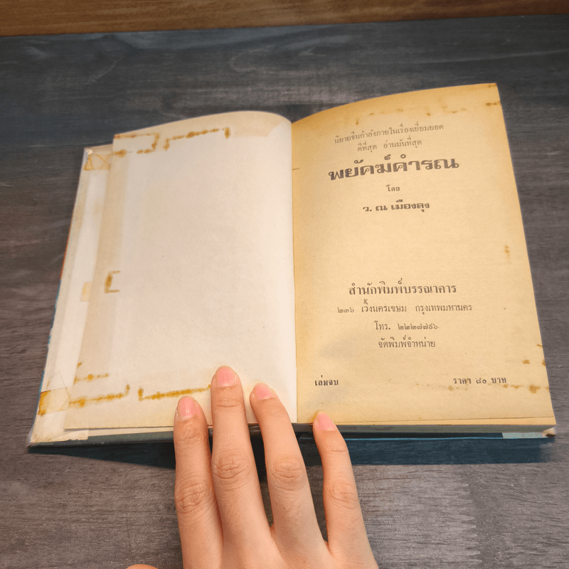 พยัคฆ์คำรน 2 เล่มจบ - ว.ณเมืองลุง