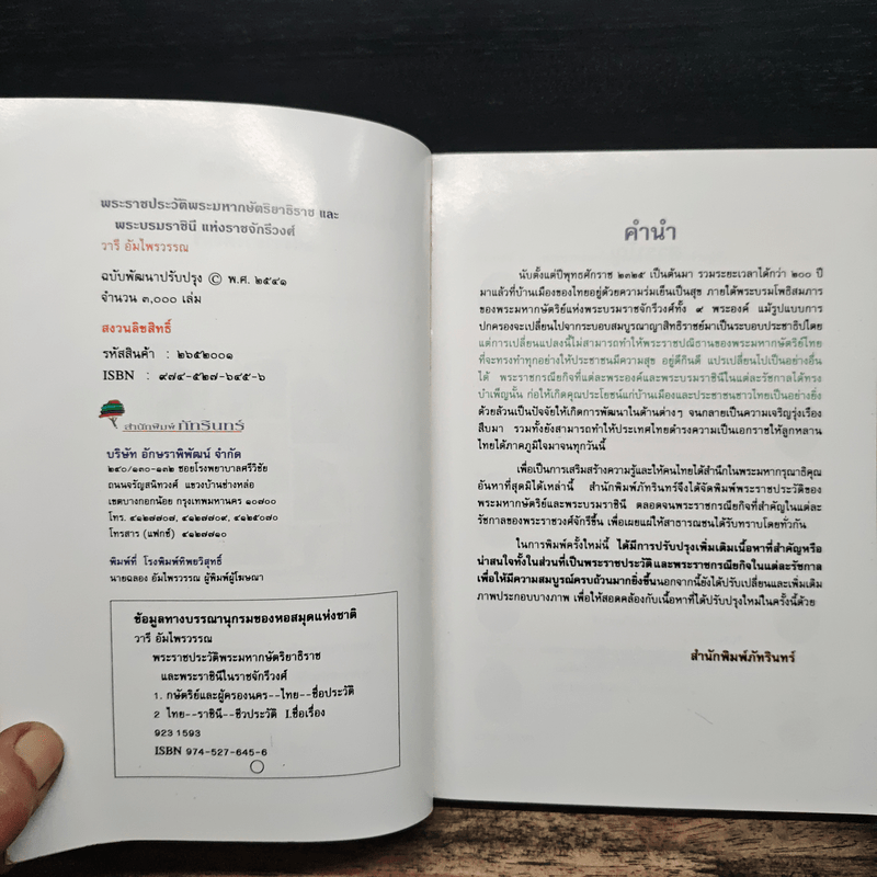 พระราชประวัติ พระมหากษัตริย์ไทยและพระบรมราชินีแห่งราชวงศ์จักรี - วารี อัมไพรวรรณ