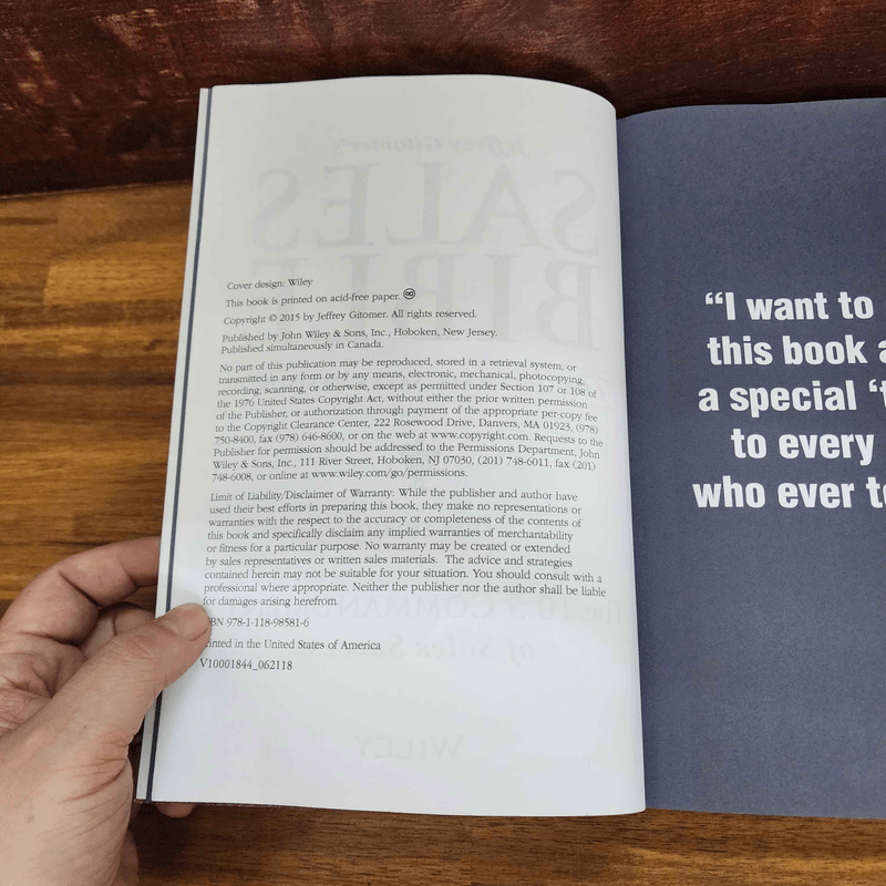 Sales Bible The Ultimate Sales Resource - Jeffrey Gitomer